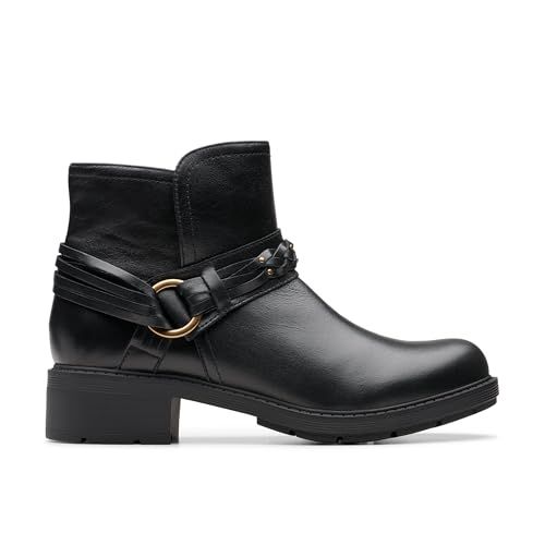 Clarks Hearth Kaylie Womens Black Leather, 7