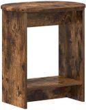 vidaXL Bijzettafel Gerookt eiken 50 x 39,5 x 55 cm Bewerkt hout