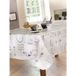 CALITEX Wastafelkleed, rond, PVC, zwart, 140 x 140 cm