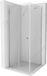Mexen Lima porte pliante de douche 70 x 70 cm, transparent, chrome