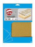Leman PV.03 4 stuks zelfklevende schuurschijven schuurpapier, 230 x 280 mm, P120, hoek