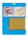 Leman PV.03 4 stuks zelfklevende schuurschijven schuurpapier, 230 x 280 mm, P120, hoek