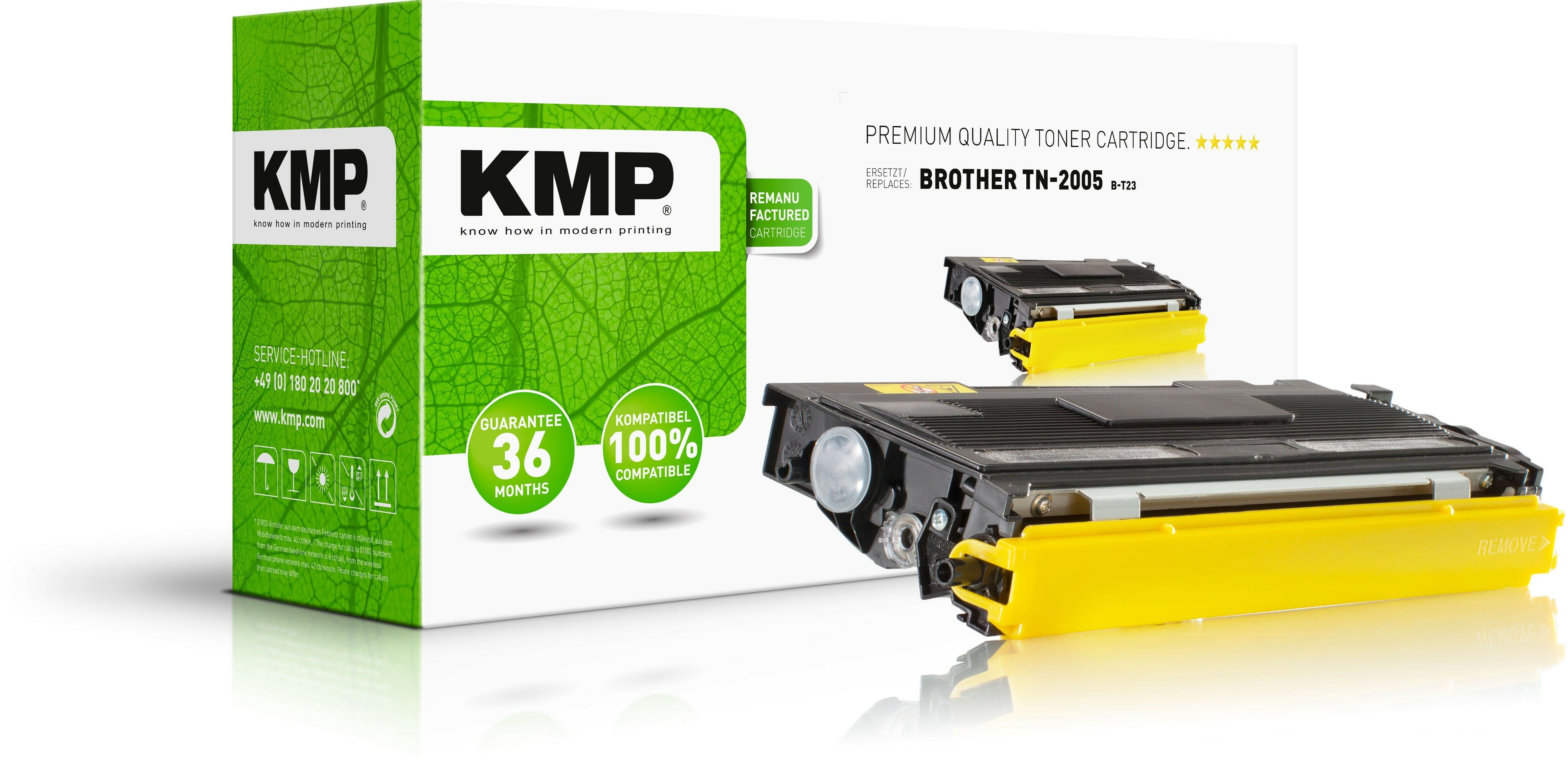 KMP B-T23 Zwart Tonercartridge (alternatief voor Brother TN2005)