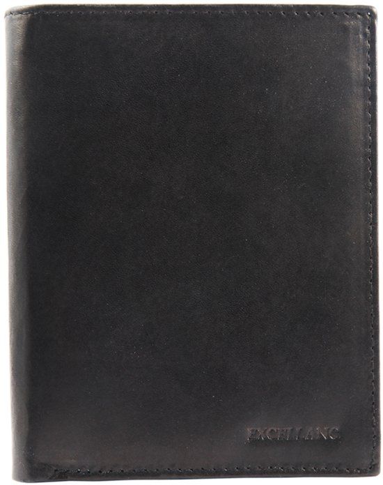 Excellanc Heren portemonnee leer Billfold Zwart