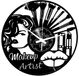 Instant Karma Clocks Wandklok make-up make-up artiest schoonheidssalon vrouwen, vinyl, zwart
