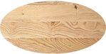 vidaXL Tafelblad 100x50x2 cm ovaal massief eikenhout