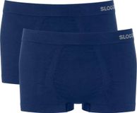 Sloggi Men GO Smooth Hipster - heren boxershort korte pijp (2-pack) - donkerblauw