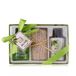 Accentra OLIVE Douchecadeauset voor dames in mooie geschenkdoos, 3-delige verzorgingsset met douchegel, bodylotion en sisalhanddoek, wellness-geschenkdoos