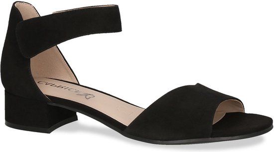 Caprice Dames Sandalen Zwart Suède Hak 36