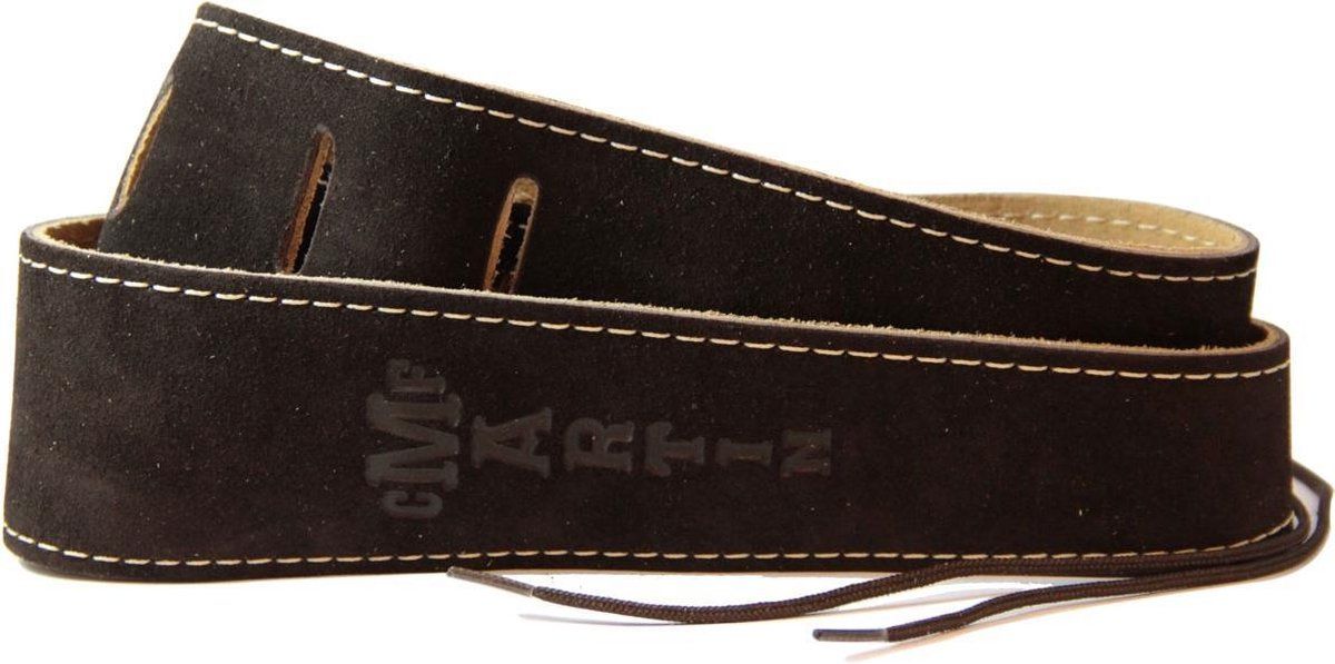 Martin Brown Suede Strap lederen gitaarband 18A0017