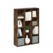 Furinno Luder 11-Cube Omkeerbare boekenkast met open plank, barnsteengrenen
