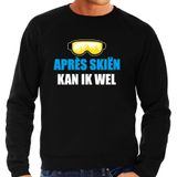 Bellatio Decorations Apres ski trui Apres skieen kan ik wel - zwart - voor heren - Wintersport sweater - Foute apres ski kleding / verkleedkleding XXL