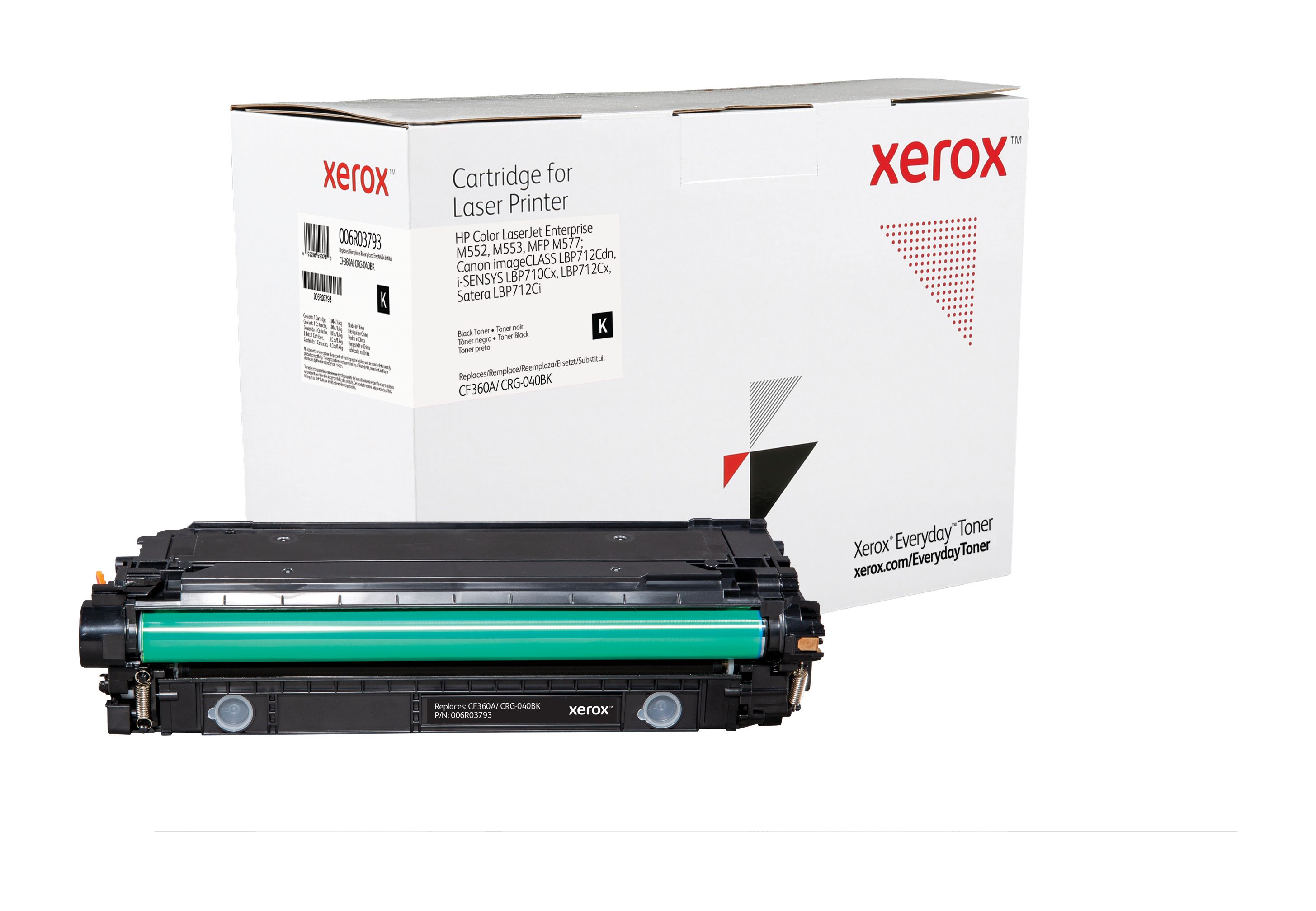 Xerox Everyday Zwart Toner vervangt HP 508A (CF360A/ CRG-040BK)