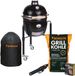 Monolith Junior 2.0 Starterset – Barbecue Kamado – Inclusief Housse de protection, Mono‑Lighter & Charbon de bois