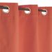 Atout Ciel Thermisch gordijn, gevoerd, fleece, toon op toon, met oogjes, 140 x 240 cm, klaar om op te hangen, terracotta