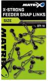 Matrix X-Strong Feeder Snap Links 10