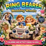 Wedding Wheels: A Ring Bearer Coloring & Activity Book for Kids on the Big Day