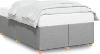 Maison Exclusive - Cadre de lit sans matelas gris clair 120x200 cm tissu