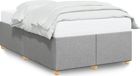 Maison Exclusive - Cadre de lit sans matelas gris clair 120x200 cm tissu