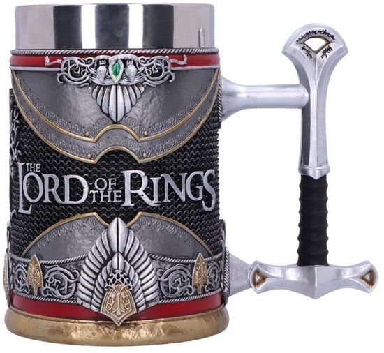 Nemesis Now The Lord of the Rings Aragorn Bierpul - Zilver - 15.5cm