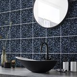 Ambiance Sticker Zelfklevende muurtegelstickers voor keuken en badkamer - 24 Vita Terrazzo cementtegelstickers - 24 stickers, 20x20cm