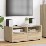 Maison Exclusive - Meuble TV, dimensions 100 x 48 x 43 cm, en panneaux de particules imitation chêne Sonoma