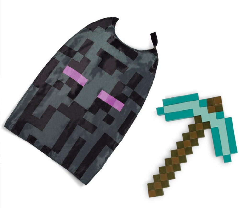 Disguise minecraft - diamond pickaxe & cape set