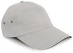 Result Printers Plush Cotton 5 Panel Cap RH72 - Putty/Navy - One size