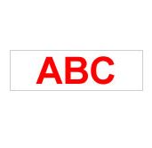 Lettertape Labelling Tape - 12mm, Red/White, Blister