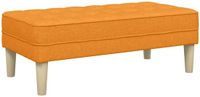 vidaXL Bank met kussen Donkergeel 113 x 57 x 39 cm Stof