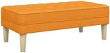 vidaXL Bank met kussen Donkergeel 113 x 57 x 39 cm Stof