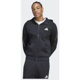 Adidas Sportswear Stadium Small Logo Ritshoodie - Heren - Zwart