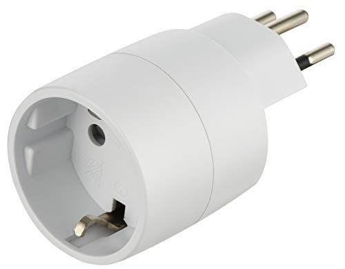 Electraline Energaline 70040 Reisadapter (Schuko) - Europa naar Zwitserland - Wit