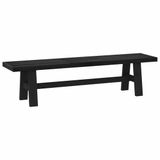 vidaXL Eetbank NOAIN 160 x 41 x 45 cm Massief grenenhout Zwart