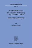 Der Duncker & Humblot GmbH Schriften zum Strafrecht468- Der Straftatbestand der sexuellen Belästigung in § 184i Abs. 1 StGB