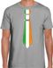 Bellatio Decorations Verkleed shirt voor heren - stropdas Ierland - grijs - supporter - themafeest XL