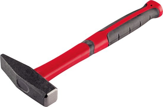 Gedore red slotenmaker hamer met glasvezel steel, 300 g kopgewicht, hamer met glasvezel handvat, gereedschap, gesmeed, R92120012