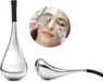 Bâtonnets de massage faciale - Acier inoxydable - Noir
