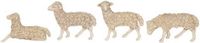 Euromarchi Kerststal Schapen 12 figuren - 7x6 cm
