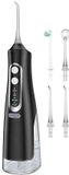 Merkloos Elektrische Waterflosser - Snoerloze Monddouche met 3 Opzetstukken, 4 Reinigingsstanden, 310ml Reservoir, IPX7 Waterdicht, 1500mAh Accu, Type-C Opladen, Zwart