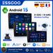 ESSGOO Autoradio Android Carplay 7 9 10 Pouces Lecteur Vidéo Multimédia Voiture Stéréo Radio Style Tesla pour Nissan Hyundai