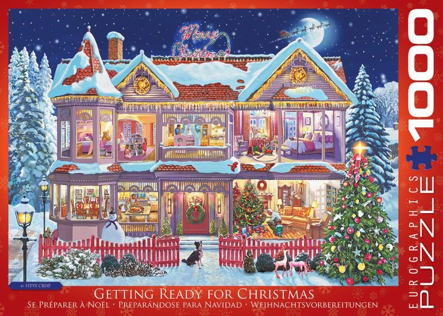 Eurographics Getting Ready Christmas Puzzel (1000 stukjes) - 0628136609739