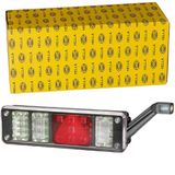 HELLA 2VP 340 960-121 Achterlicht - LED - 24V - Opbouw/Geschroefd - Lenskleur: Transparent - Stekker: EasyConn 1 x 7/EasyConn 4 x 2 - Stekker: Male - rechts - Aantal: 1
