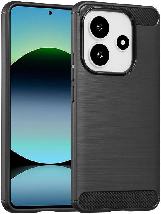 imoshion Brushed Backcover voor de Xiaomi Redmi Note 14 (4G) - Zwart