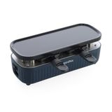 GreenPan Silhouette Connect Gourmet, revêtement antiadhésif en céramique, Oxford Blue | 31 x 10 cm, avec plaque teppanyaki et 2 poêles, jusqu'à 6 appareils peuvent être connectés
