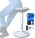 Backerz Wiebelkruk - Ergonomische Wiebel Stoel - Wit - 40-60cm - Balanskruk - Zit Sta kruk - Zadelkruk