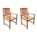 VidaXL Tuinstoelen 2 stuks massief acaciahout bruin