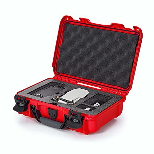Nanuk 909-MAVM1 909 waterdichte harde hoes met aangepaste insert voor DJI Mavic Mini - rood