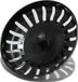 waterval RVS Gootsteen Afvoer Plug Keuken - 83mm ZWART