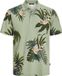 JACK&JONES JPRBLAPALMA AOP SS POLO T-shirt Homme Vert M